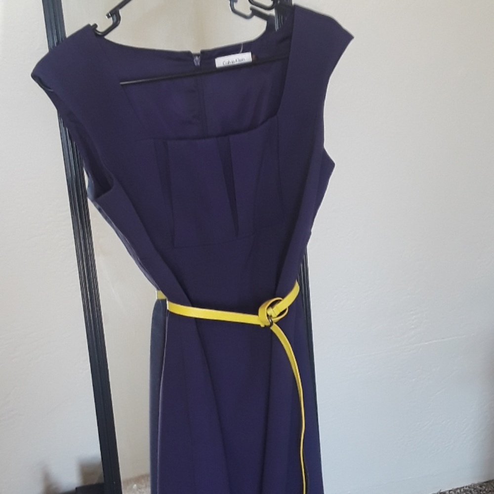 Purple Calvin Klein dress